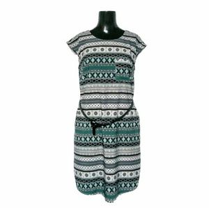 Merona Teal, Grey & Black Sleevless Dress 👗